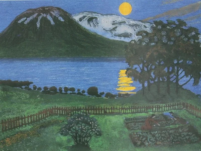 1880-Nikolai Johannes Astrup - Luna di maggio